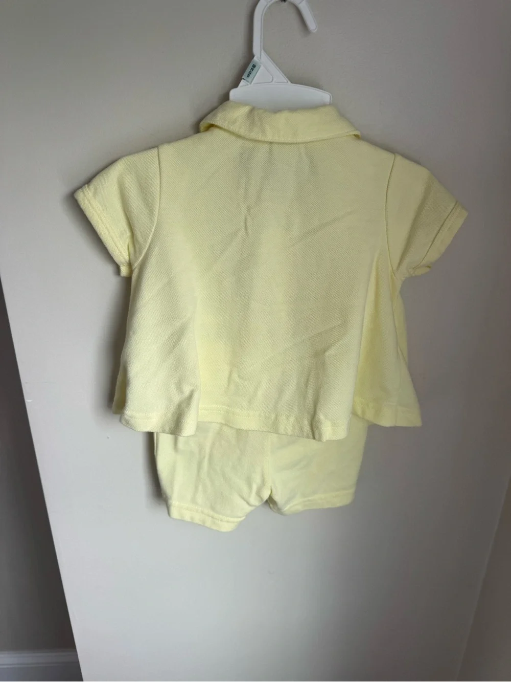Sesame Street VINTAGE Yellow Appliqué Flower 2 Piece Set Size 18M